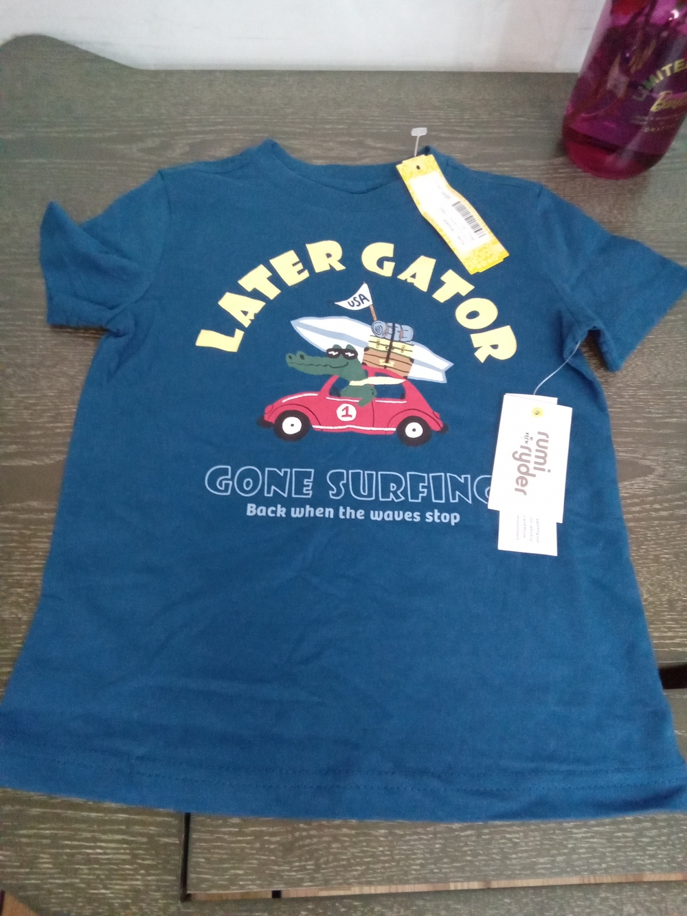 NWT Rumi + Ryder Later Gator Graphic T-Shirt Boys 3T